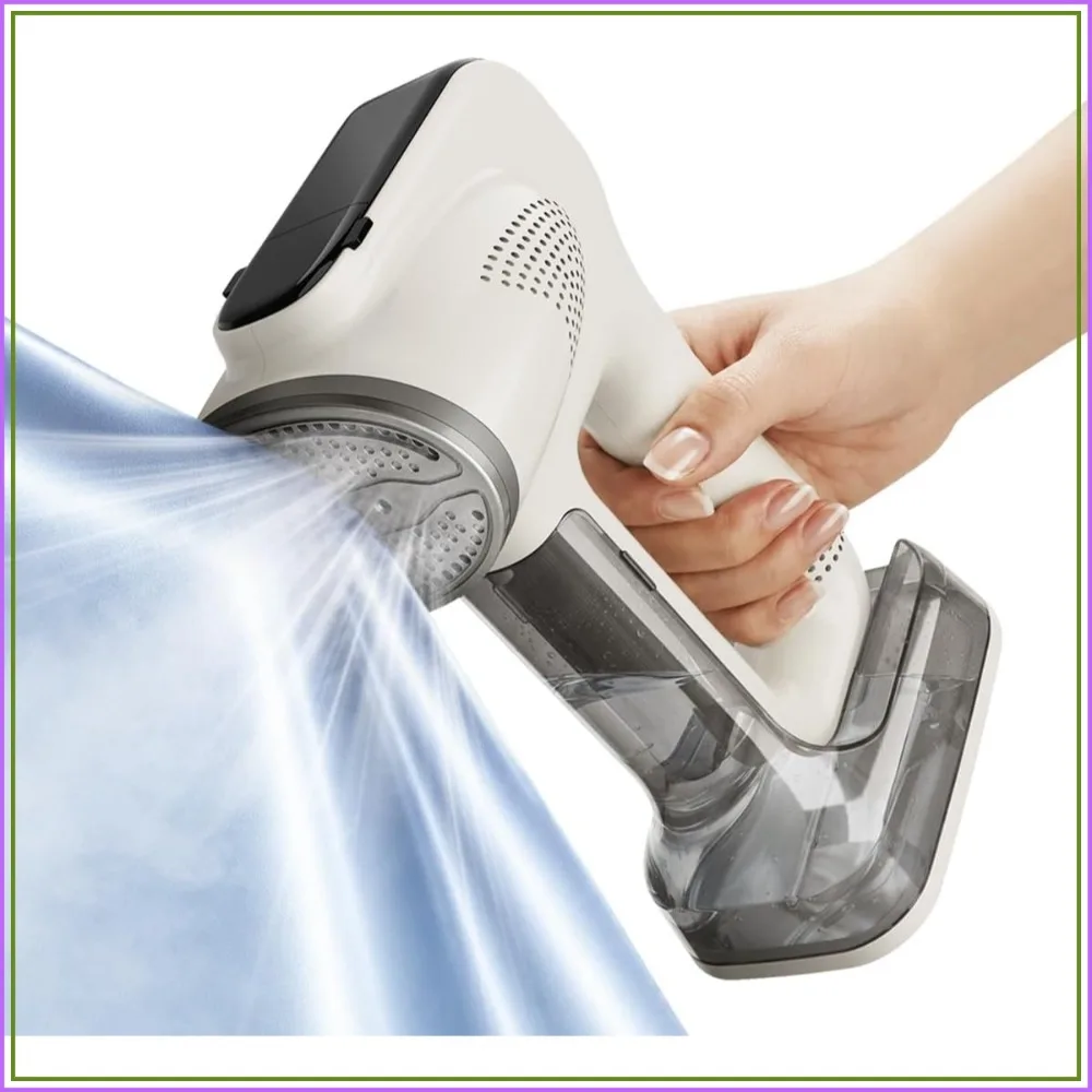 Portable Clothes Steamer, 3800Pa Handheld Steam Iron with 340ml Tank, Fast Heat-Up Wrinkle Remover for Travel & Delicates
Portable Clothes Steamer, 3800Pa Handheld Steam Iron with 340ml Tank, Fast Heat-Up Wrinkle Remover for Travel & Delicates