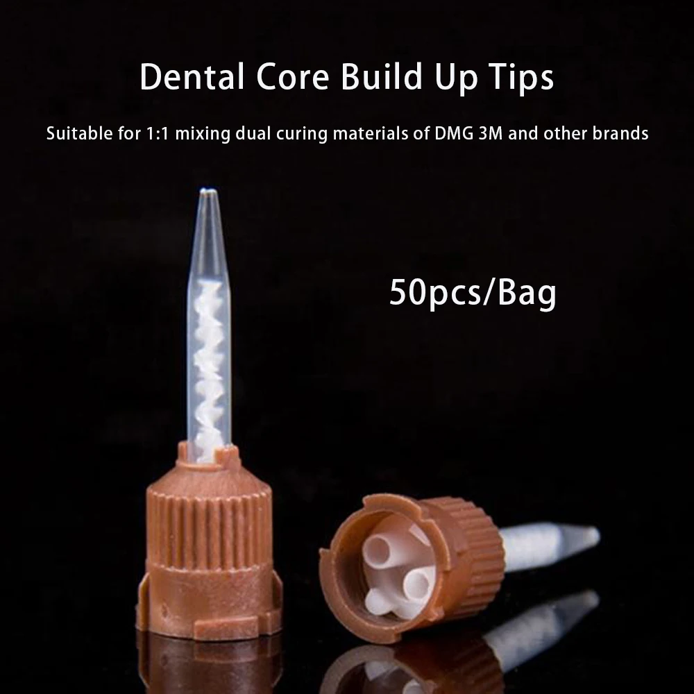 Dental Core Build Up Tips Dual Core Resin Composite Material Mixing Head Automix Syringe 1:1 Ratio DMG 3M Kerr Dentistry Product
Dental Core Build Up Tips Dual Core Resin Composite Material Mixing Head Automix Syringe 1:1 Ratio DMG 3M Kerr Dentistry Product