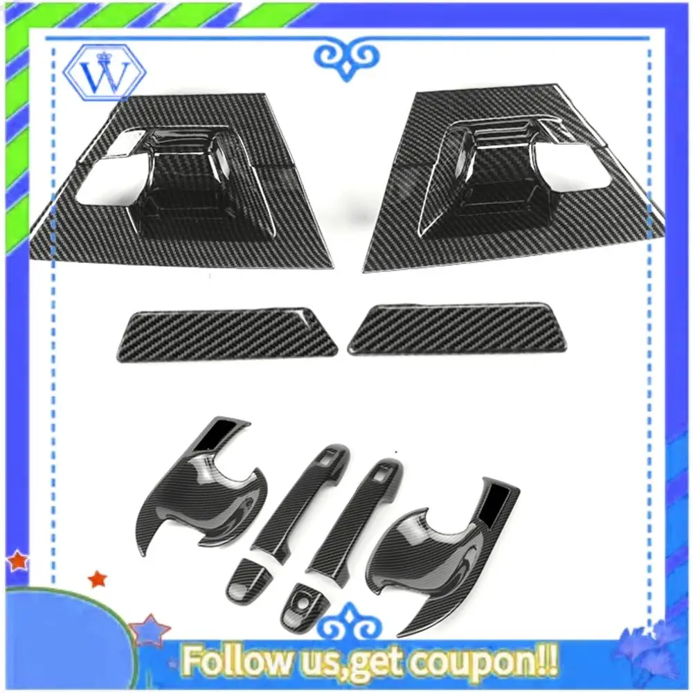 Car Front Rear Door Handle Bowl Cover Protective Trim Carbon Fiber Stickers For Toyota CHR C-HR 2016-2020 Accessories
Car Front Rear Door Handle Bowl Cover Protective Trim Carbon Fiber Stickers For Toyota CHR C-HR 2016-2020 Accessories