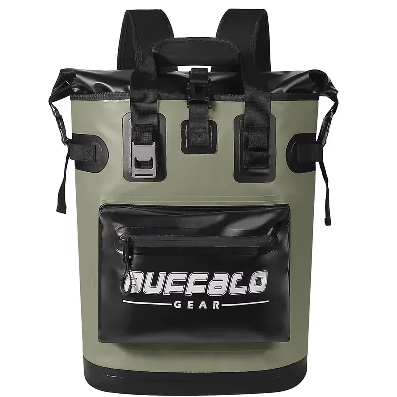Insulated Tarpaulin Cooler Backpack 18L 30L Leakproof Camping Backpack Cooler for Buffalo Gear Outdoor Beach Hiking Fishing
Insulated Tarpaulin Cooler Backpack 18L 30L Leakproof Camping Backpack Cooler for Buffalo Gear Outdoor Beach Hiking Fishing