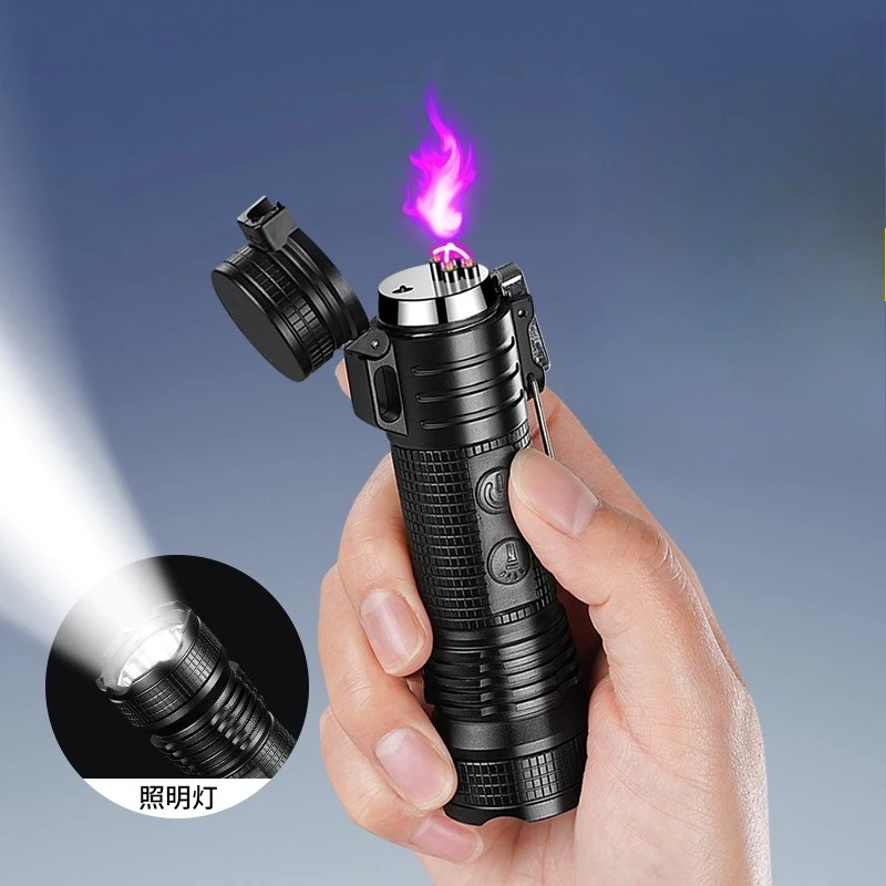 Multi Functional Lighting Emergency Dual Arc Pulse Windproof Metal Flashlight Charging Lighter Waterproof
Multi Functional Lighting Emergency Dual Arc Pulse Windproof Metal Flashlight Charging Lighter Waterproof