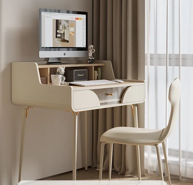 Desktop computer desk, student writing desk, study desk, light luxury cream style office desk, household use
Desktop computer desk, student writing desk, study desk, light luxury cream style office desk, household use