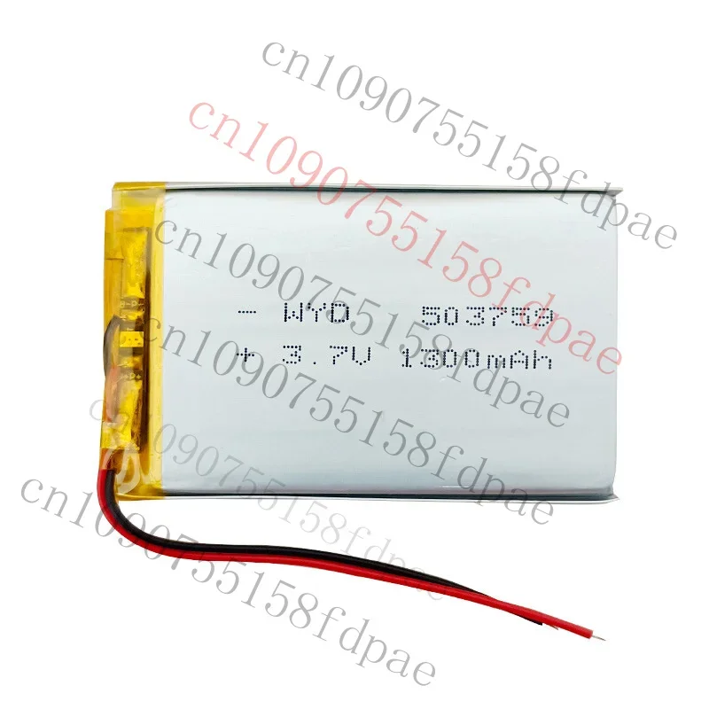 Premium 10pcs 3.7V 1300mAh Rechargeable Polymer Li Lipo Battery 503759 For GPS DashCam
Premium 10pcs 3.7V 1300mAh Rechargeable Polymer Li Lipo Battery 503759 For GPS DashCam