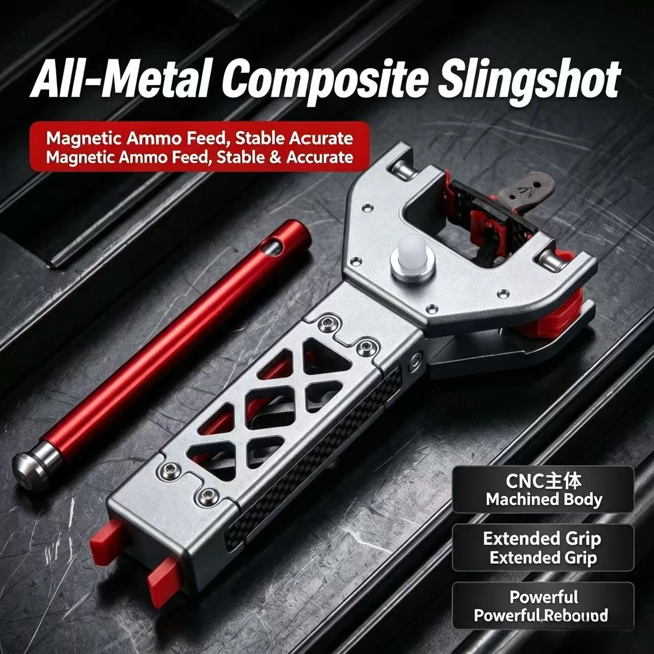 NEW Automatic Slingshot CNC Hollow Composite Structure Outdoor Portable Sports Hunting Equipment
NEW Automatic Slingshot CNC Hollow Composite Structure Outdoor Portable Sports Hunting Equipment