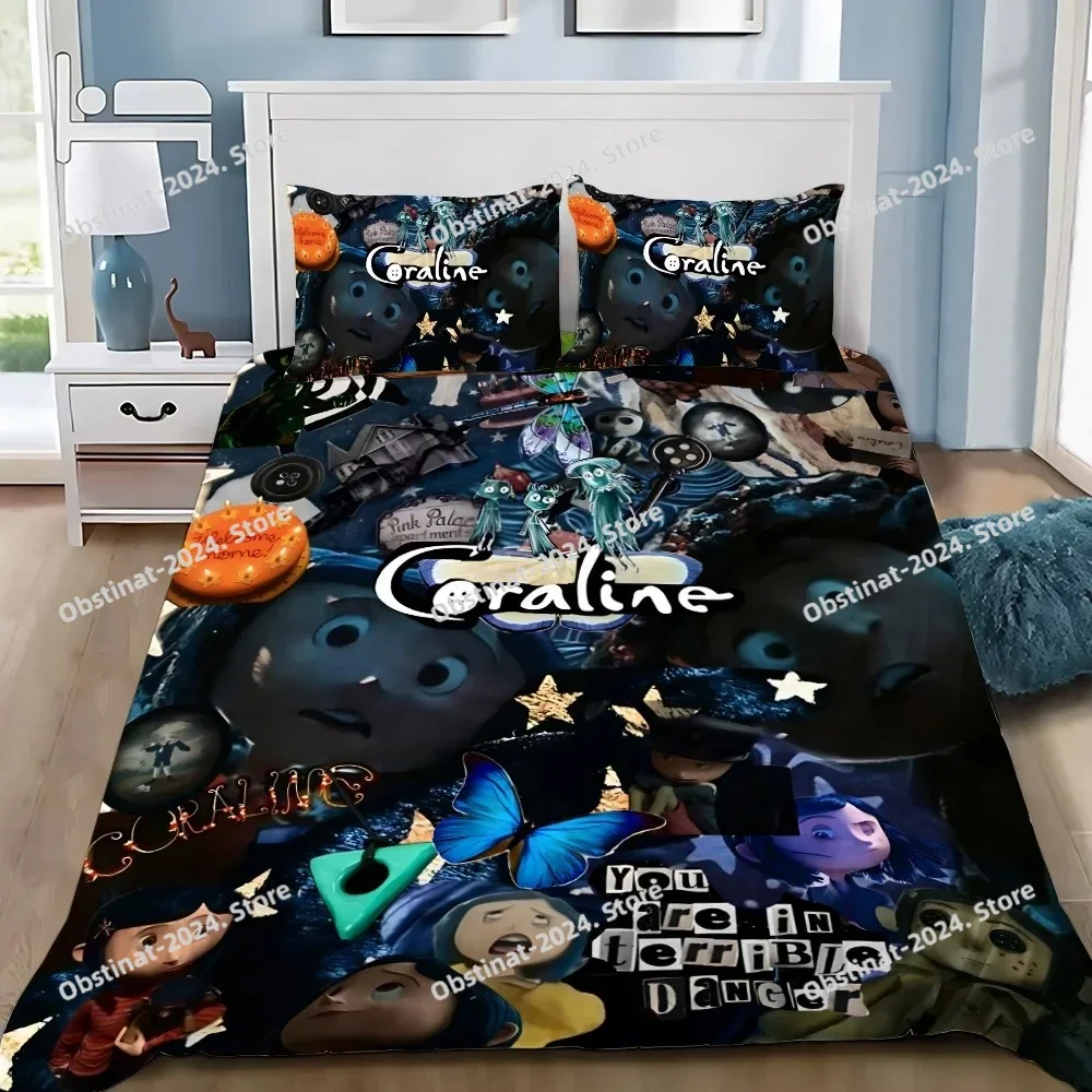 Cartoon Duvet Cover Pillowcase Bedding Set Adult Boy C-coraline Girl Bedroom Decoration Children Gift Single Double Large Size
Cartoon Duvet Cover Pillowcase Bedding Set Adult Boy C-coraline Girl Bedroom Decoration Children Gift Single Double Large Size