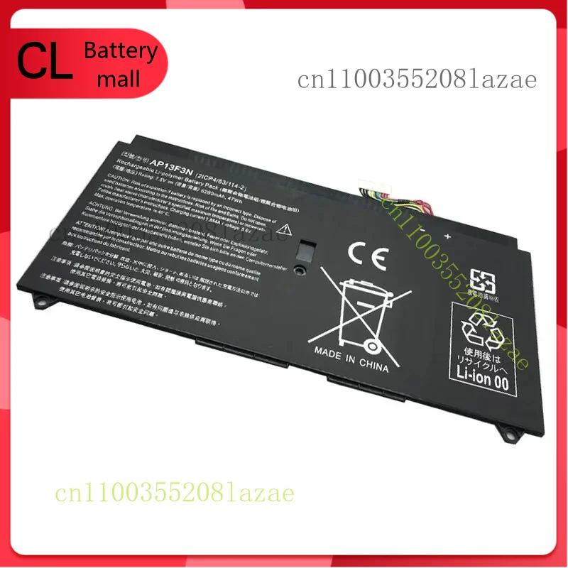 Новый аккумулятор для ноутбука AP13F3N для ультрабука Acer Aspire S7-392 S7-393, 6280 мАч
Новый аккумулятор для ноутбука AP13F3N для ультрабука Acer Aspire S7-392 S7-393, 6280 мАч
