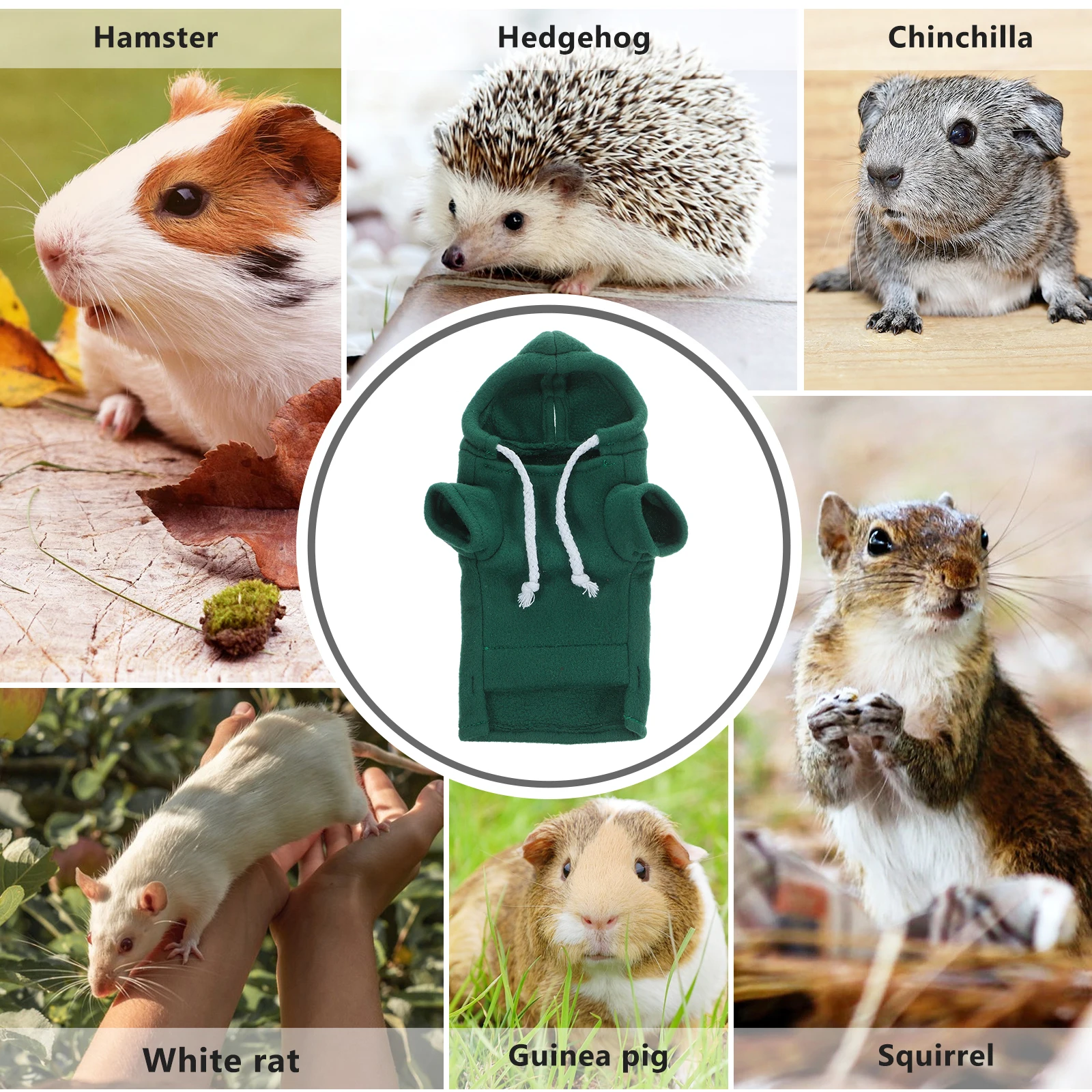 Pet Sweater Chinchilla Guinea Pig Decorative Clothes for Hamster Hoodie Outfits Real Hamsters Cute Clothing Small Animals
Pet Sweater Chinchilla Guinea Pig Decorative Clothes for Hamster Hoodie Outfits Real Hamsters Cute Clothing Small Animals