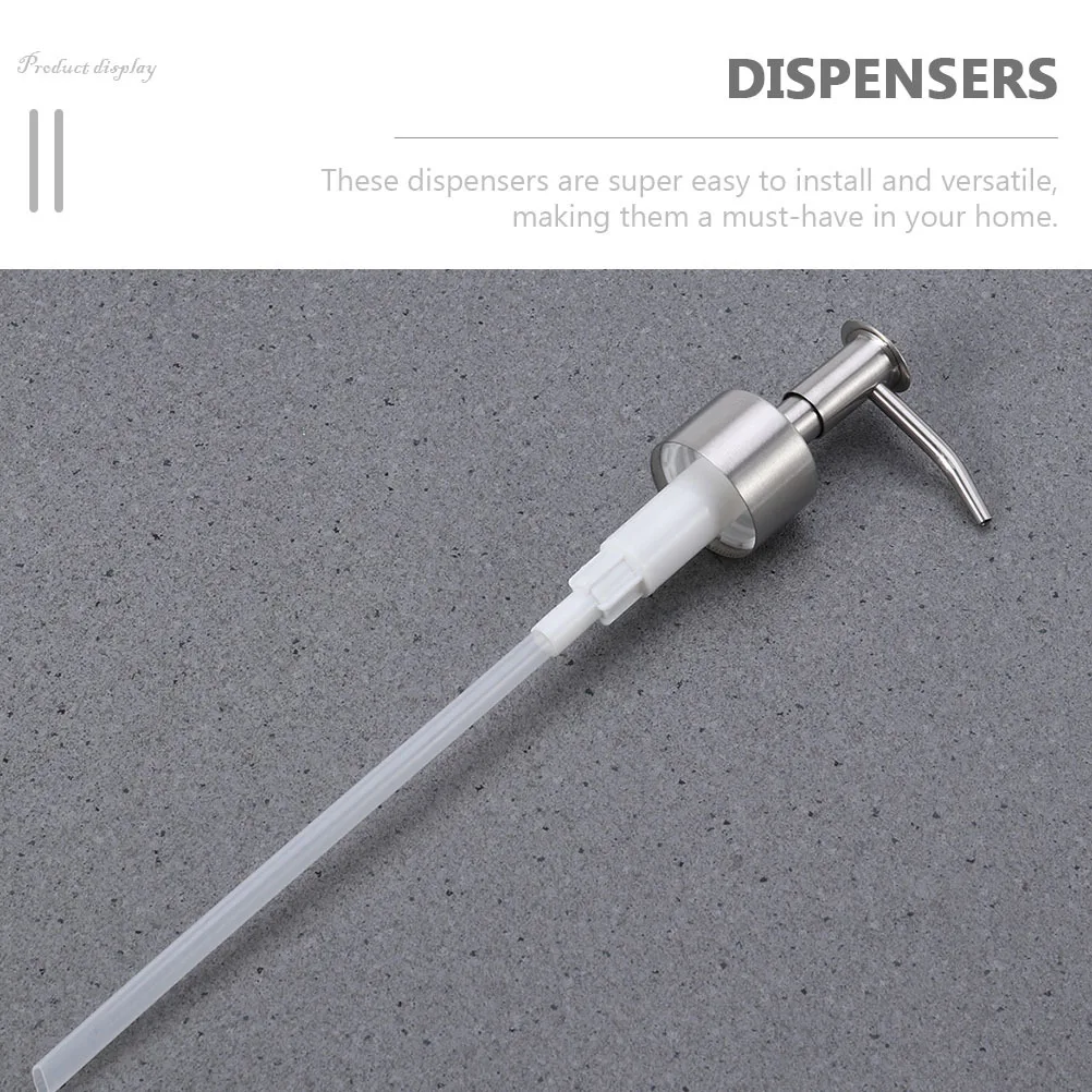3Pcs Bathroom Soap Dispenser Pump Head Premium Stainless Steel Bottle Pumps for Lotion Shampoo Soap Replacement
3Pcs Bathroom Soap Dispenser Pump Head Premium Stainless Steel Bottle Pumps for Lotion Shampoo Soap Replacement