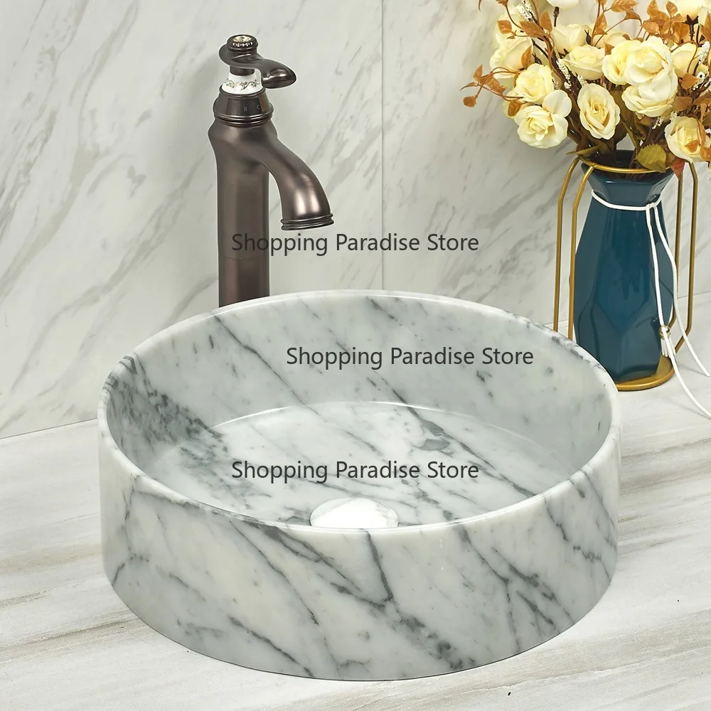 Modern Design Marble Stone round White Single Bowl Wash Sink Top Mounted Basin for Bathroom
Modern Design Marble Stone round White Single Bowl Wash Sink Top Mounted Basin for Bathroom