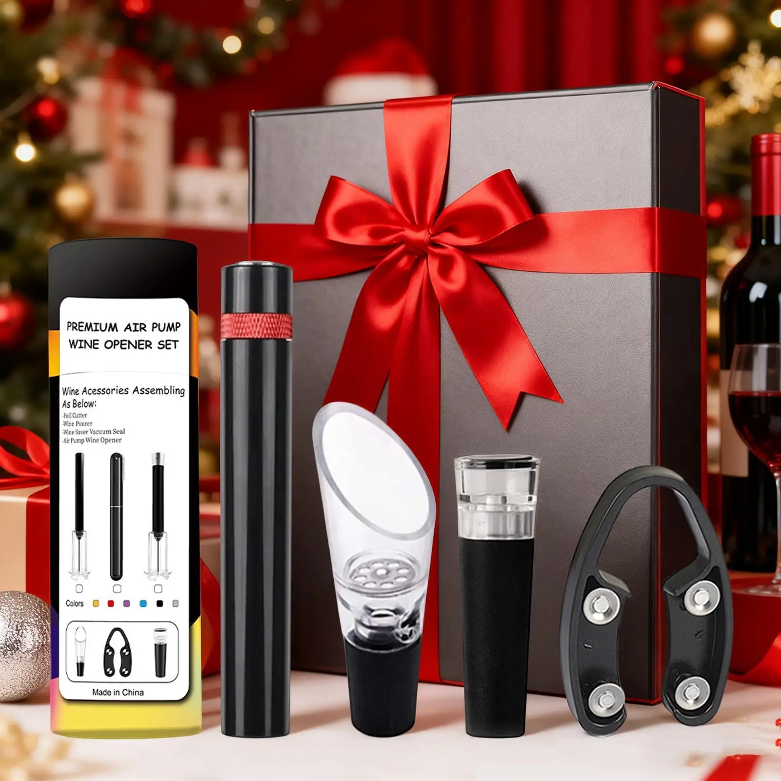 Ручной открывалка для вина, 4-компонентный воздушный насос, инструмент для открывания крышки, профессиональный кухонный открывалка для вина для Хэллоуина, кухни, дома
Ручной открывалка для вина, 4-компонентный воздушный насос, инструмент для открывания крышки, профессиональный кухонный открывалка для вина для Хэллоуина, кухни, дома