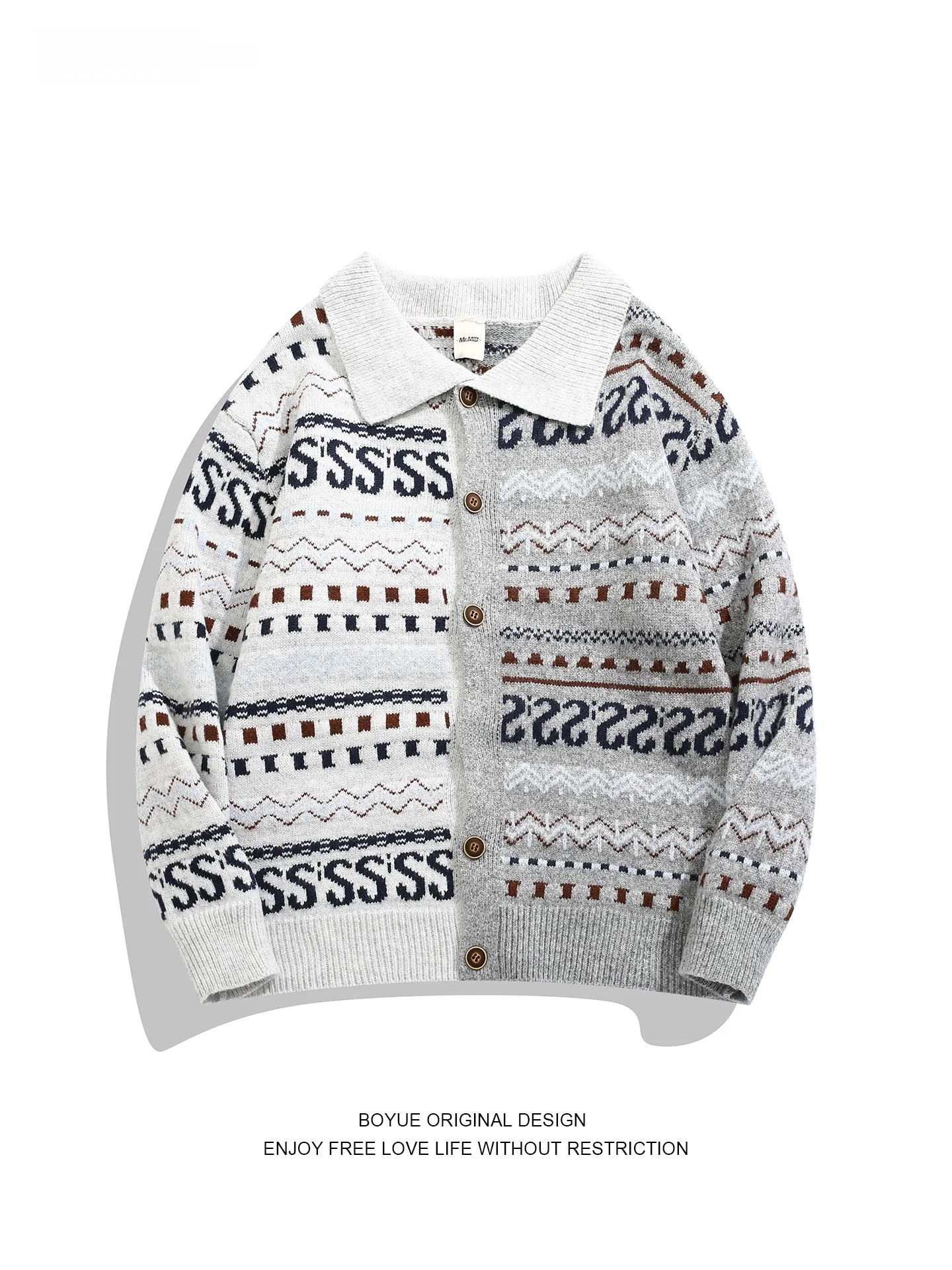 Boyue Retro Button-Up Knitted Cardigan Fair Isle Color Blo Lazy Versatile Artistic ex Sweater Warm Casual Long Sve W...
Boyue Retro Button-Up Knitted Cardigan Fair Isle Color Blo Lazy Versatile Artistic ex Sweater Warm Casual Long Sve W...
