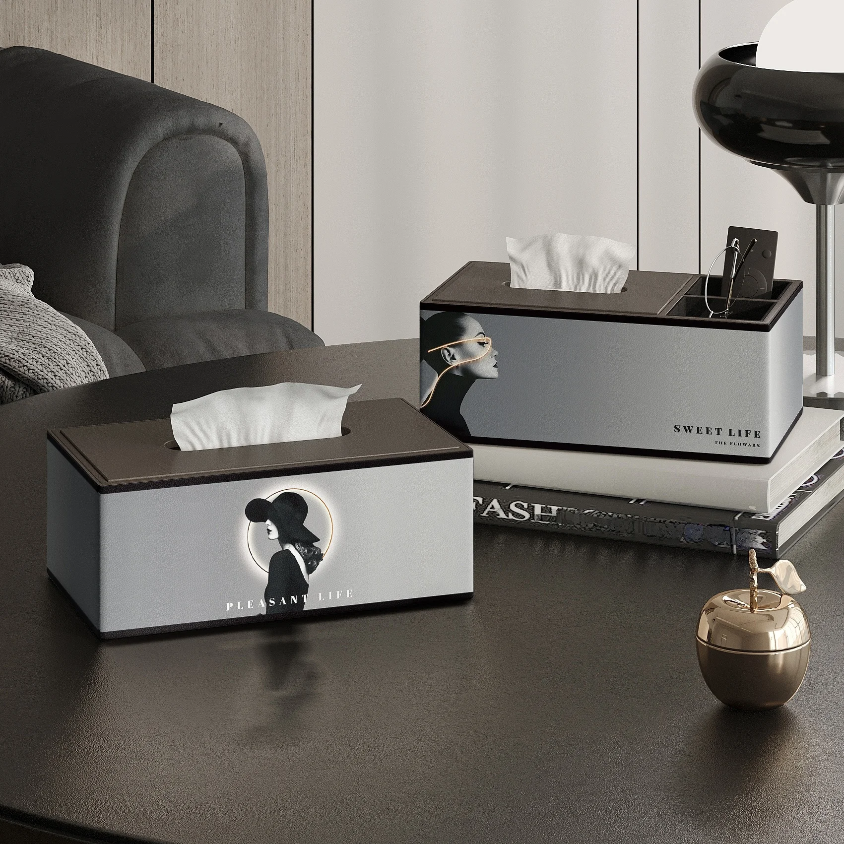 Creative Tissue Box Holder for Living Room And Bedroom Home Use High End Feel Pull out Tissue Box Storage Organizer
Creative Tissue Box Holder for Living Room And Bedroom Home Use High End Feel Pull out Tissue Box Storage Organizer