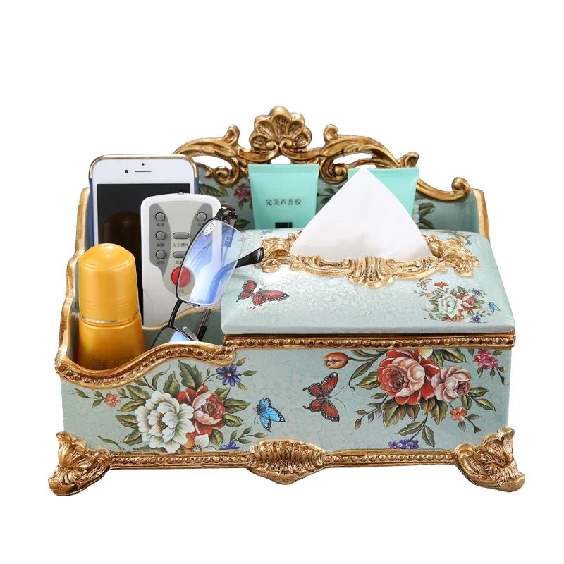 Multifunctional tissue box decoration, American remote control storage box retro living room coffee table ornament
Multifunctional tissue box decoration, American remote control storage box retro living room coffee table ornament