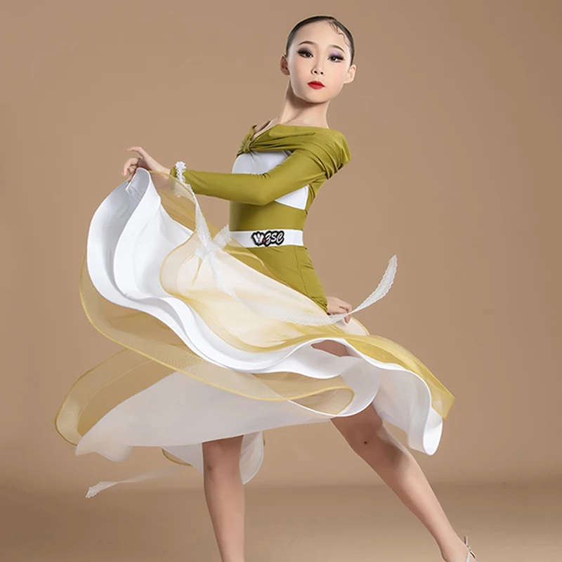Ballroom Dress Standard Waltz Dress Girl Tango Modern Dance Suit Ballroom Dancing Competition Costume Kid Dancewear Skirt VDL262
Ballroom Dress Standard Waltz Dress Girl Tango Modern Dance Suit Ballroom Dancing Competition Costume Kid Dancewear Skirt VDL262