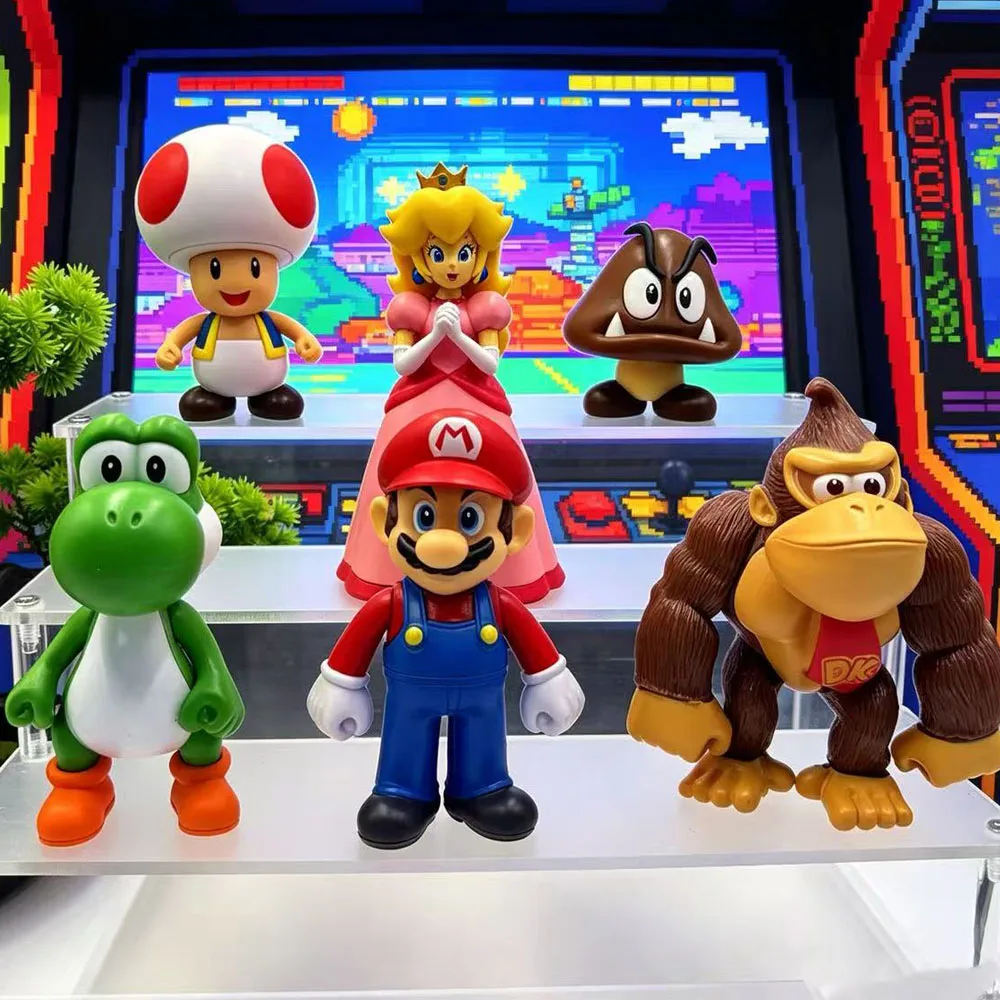 1-10pcs Super Mario Bros Cartoon Dolls Model Birthday Gift Anime Figures Luigi Yoshi Mario Creative Collectible Model Toys
1-10pcs Super Mario Bros Cartoon Dolls Model Birthday Gift Anime Figures Luigi Yoshi Mario Creative Collectible Model Toys