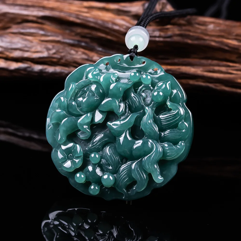 Natural Burmese Jadeite Fox Pendant Necklace Designer Talismans Accessories Luxury Real Jade Fashion Vintage Gifts for Women
Natural Burmese Jadeite Fox Pendant Necklace Designer Talismans Accessories Luxury Real Jade Fashion Vintage Gifts for Women