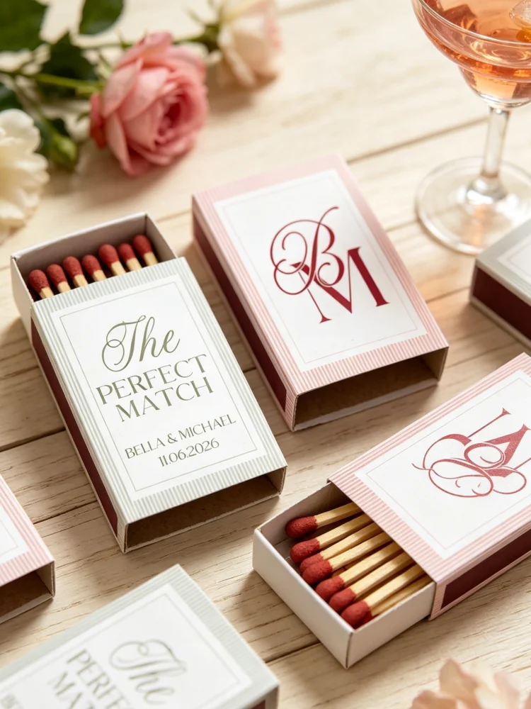 Personalized Monogram Wedding Matchboxes, Elegant The Perfect Match Favors, Exquisite Guest Gifts for Bridal Shower
Personalized Monogram Wedding Matchboxes, Elegant The Perfect Match Favors, Exquisite Guest Gifts for Bridal Shower