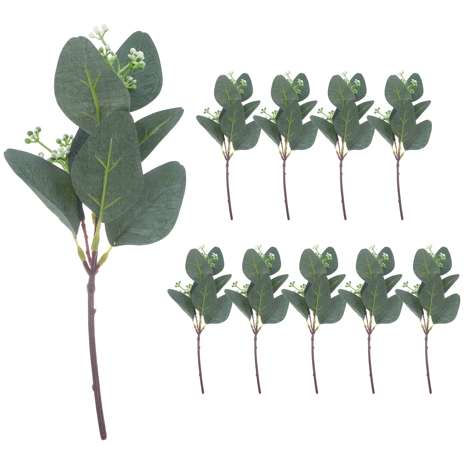 Artificial Green Plants Eucalyptus Leaf Faux Stems Decor Dried Vine Home Wedding Party Business Flower Arrangement Supplies
Artificial Green Plants Eucalyptus Leaf Faux Stems Decor Dried Vine Home Wedding Party Business Flower Arrangement Supplies