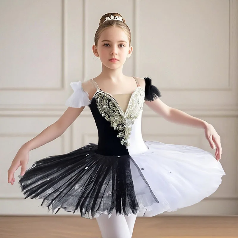 Black Kids Ballroom Clothing Sequined Flower Tutus Ballet Dress For Girl Modern Dance Tutu Dress Girls Ballet Princess Dress
Black Kids Ballroom Clothing Sequined Flower Tutus Ballet Dress For Girl Modern Dance Tutu Dress Girls Ballet Princess Dress