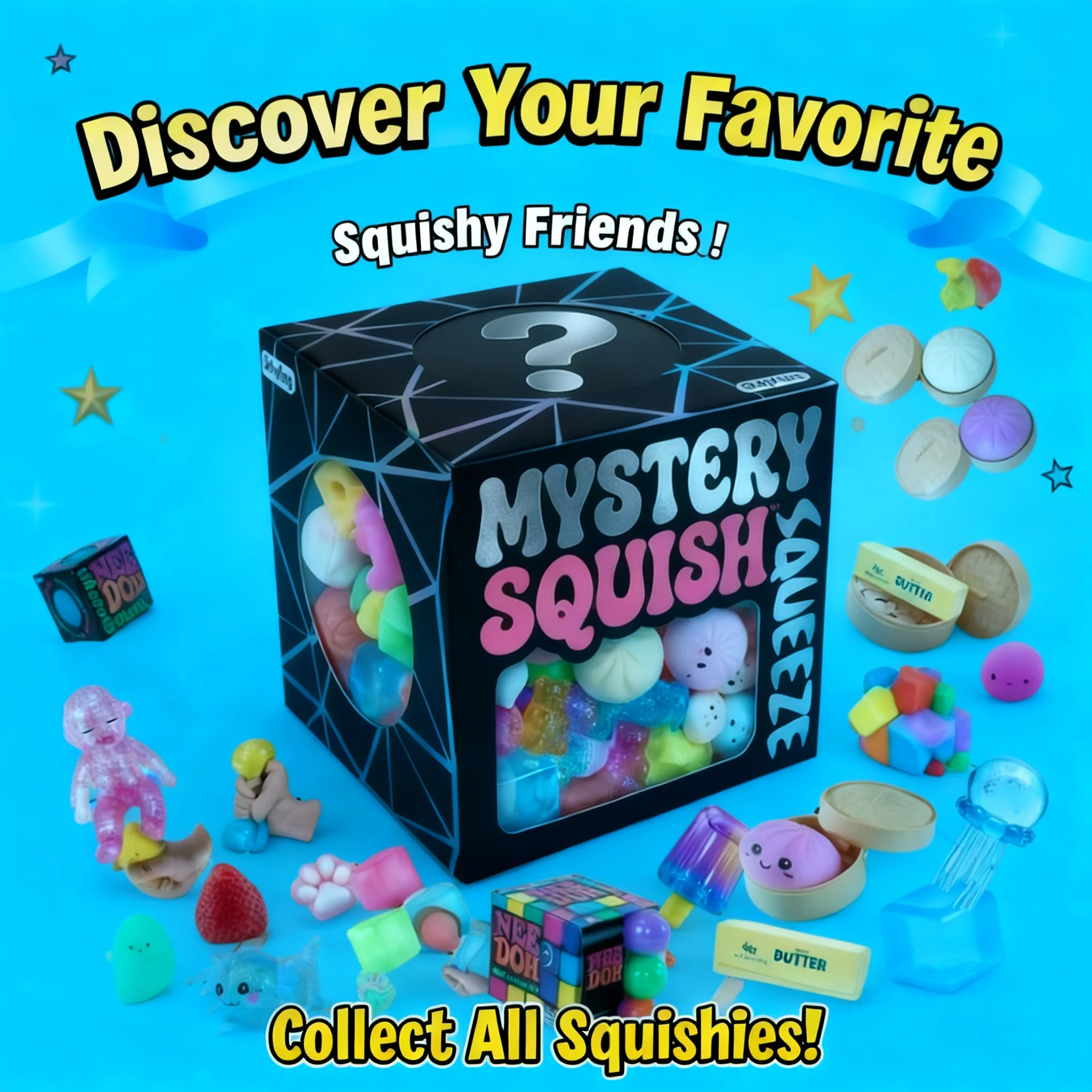 Funny Fidget Squishy Stress Relief Toys Mix Surprise Blind Box 1 Pcs Cute Squeeze Random Guaranteed
Funny Fidget Squishy Stress Relief Toys Mix Surprise Blind Box 1 Pcs Cute Squeeze Random Guaranteed