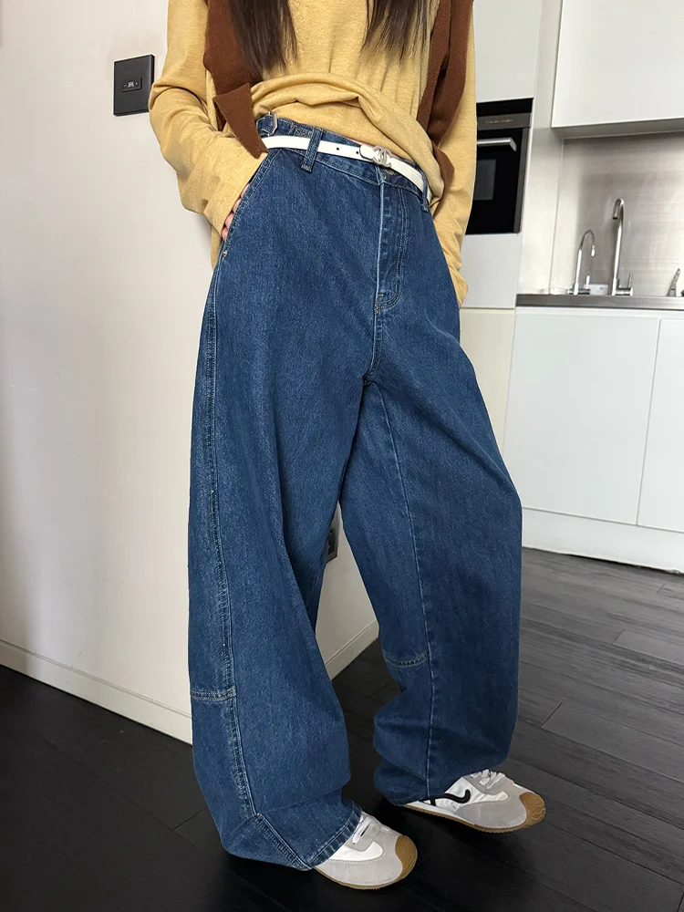 High Waist Straight Leg Denim Jeans Women Loose Simple Versatile Slimming Casual Drapey Wide Leg Long Pants Retro plus Size
High Waist Straight Leg Denim Jeans Women Loose Simple Versatile Slimming Casual Drapey Wide Leg Long Pants Retro plus Size