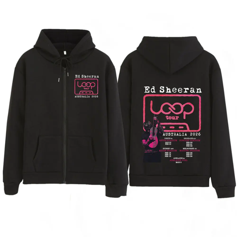 Худи на молнии Ed Sheeran Loop Tour Australia 2026: Мужские и женские модные толстовки с забавным принтом, хип-хоп, флис, уличная одежда
Худи на молнии Ed Sheeran Loop Tour Australia 2026: Мужские и женские модные толстовки с забавным принтом, хип-хоп, флис, уличная одежда