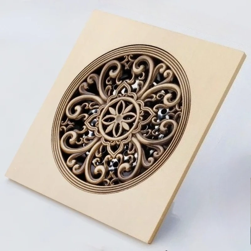 Antique Anti Odor Floor Drain 15*15cm Outdoor Balcony Bathroom Drain Cover Anti Insect Solid Brass Drains Large Drainage
Antique Anti Odor Floor Drain 15*15cm Outdoor Balcony Bathroom Drain Cover Anti Insect Solid Brass Drains Large Drainage