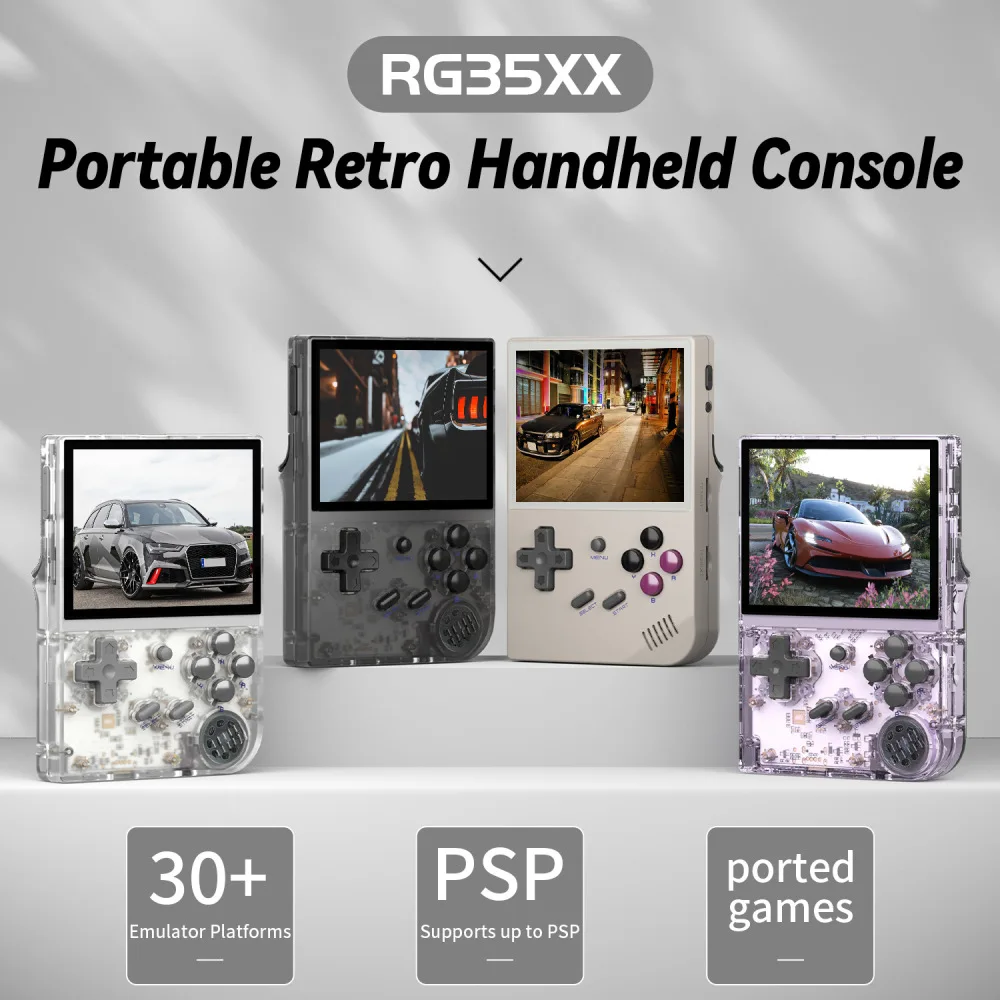 Портативная игровая консоль RG35XX в стиле ретро, портативная игровая консоль с батареей 2600 мАч, игровой контроллер с экраном 3,5 дюйма
Портативная игровая консоль RG35XX в стиле ретро, портативная игровая консоль с батареей 2600 мАч, игровой контроллер с экраном 3,5 дюйма