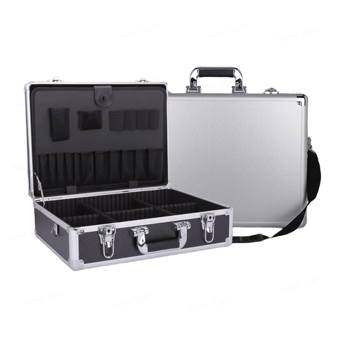 Multi Functional Aluminum Flight Case Hardware Storage Box Portable Toolbox Woodworking Electrician Maintenance Installation Box
Multi Functional Aluminum Flight Case Hardware Storage Box Portable Toolbox Woodworking Electrician Maintenance Installation Box