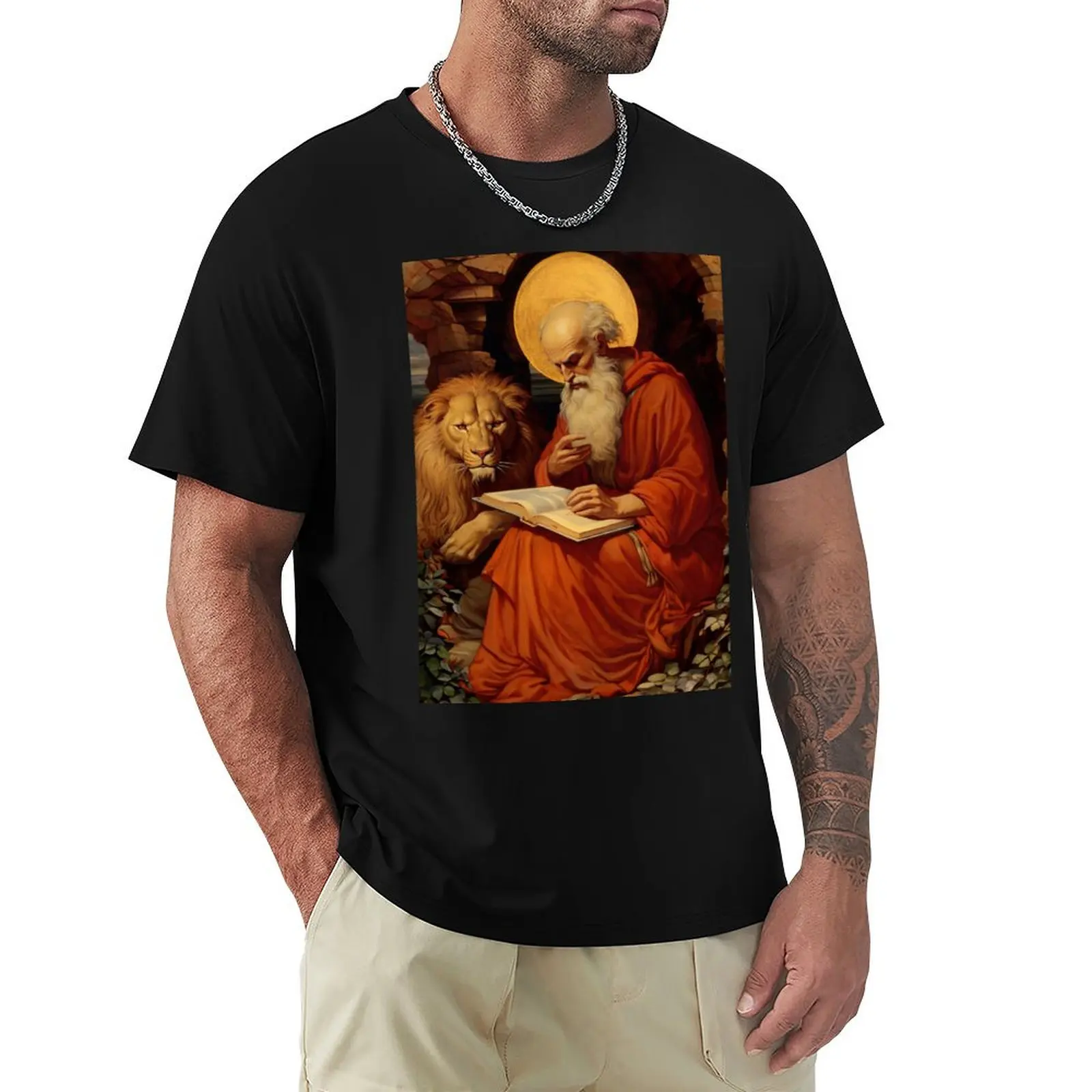Saint Jerome T-Shirt summer 2025 graphic shirts cute tops mens graphic t-shirts anime
Saint Jerome T-Shirt summer 2025 graphic shirts cute tops mens graphic t-shirts anime