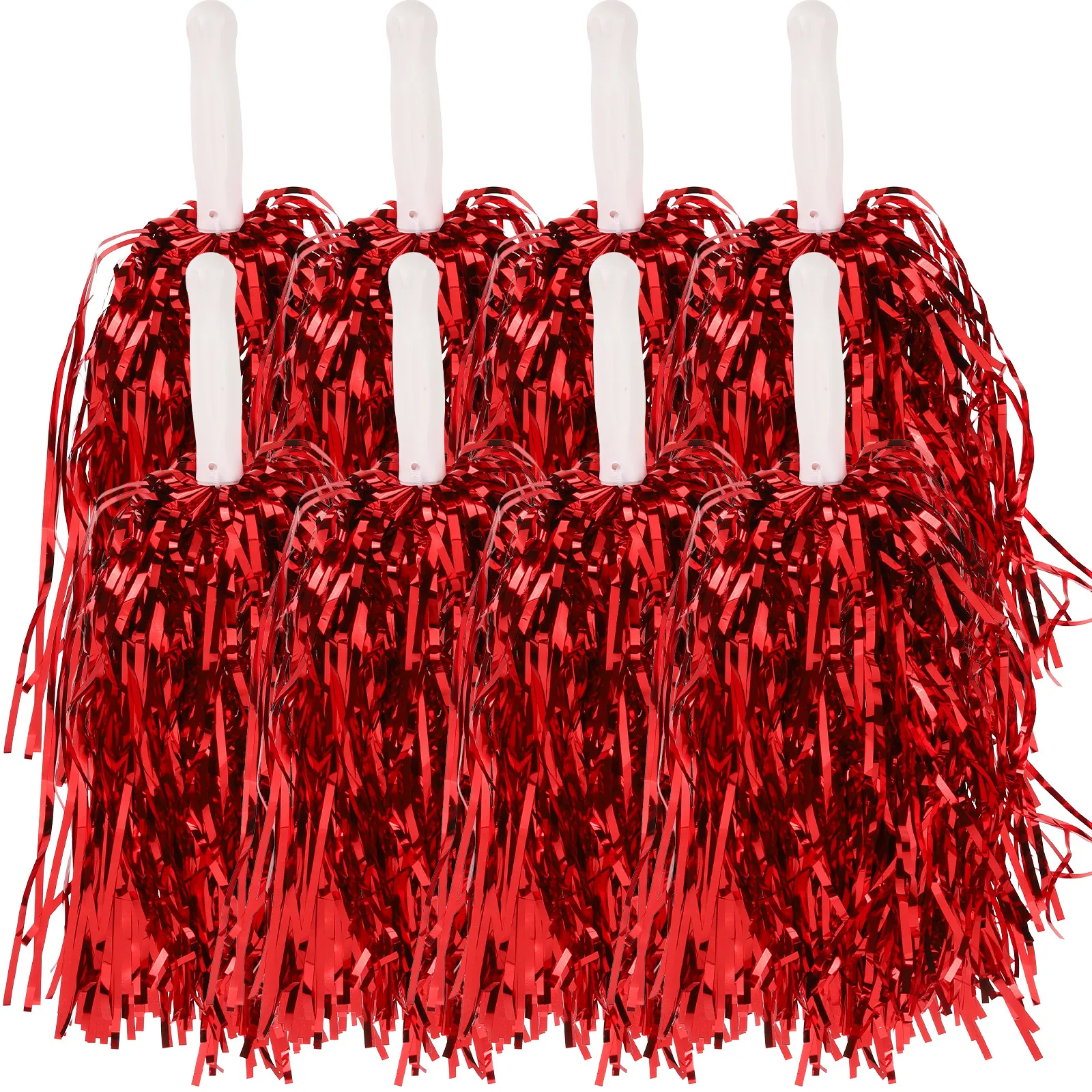 24 Pcs Cheerleading Pom Poms 20g Red Metallic Floss Dance Props Gymnastics Supplies School Events Party Accessories
24 Pcs Cheerleading Pom Poms 20g Red Metallic Floss Dance Props Gymnastics Supplies School Events Party Accessories