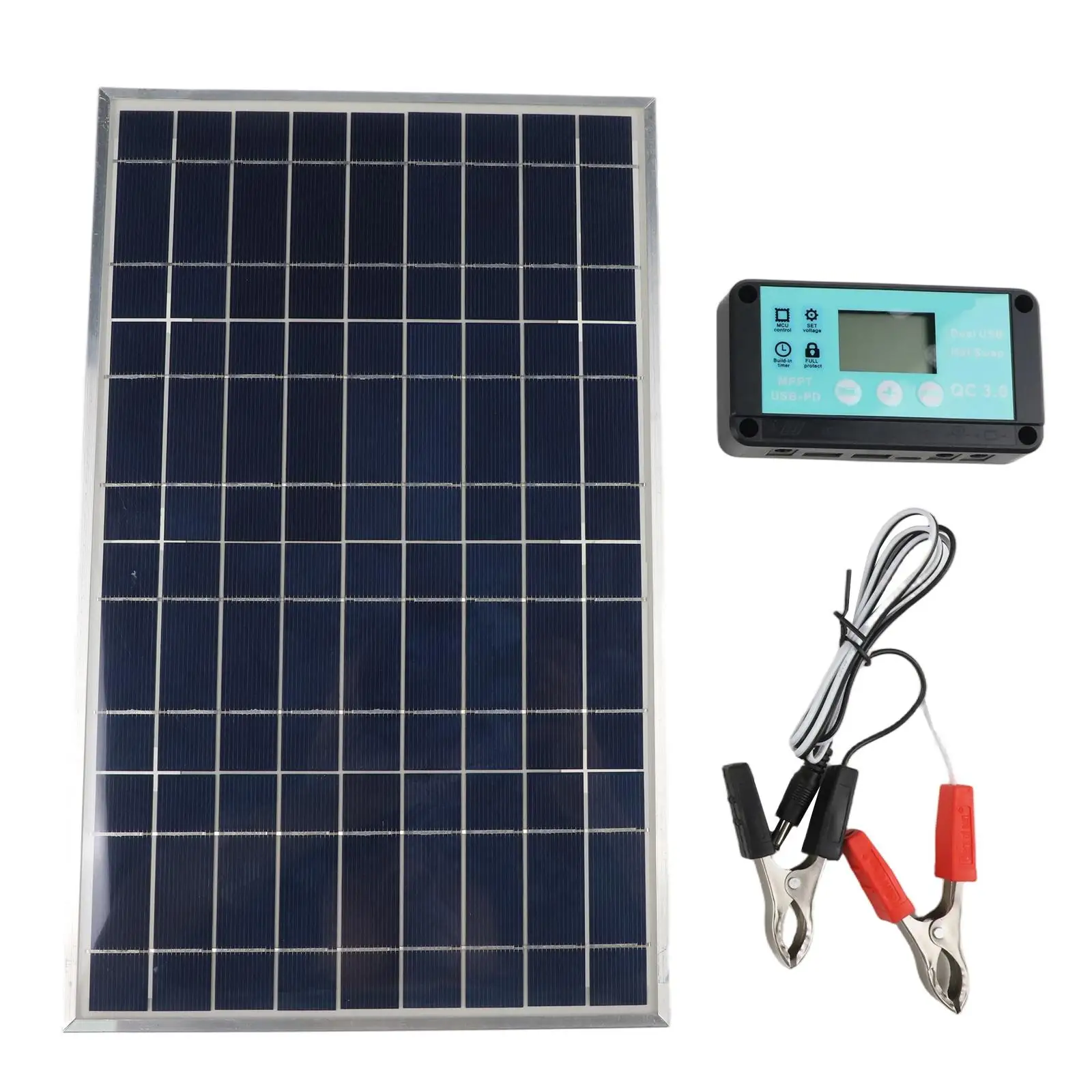 Outdoor Installation Solar Panel Kit Off-Grid Solar System Solar Panel Kit For RV Solar Panel Anti-Corrosive Aluminum Frame
Outdoor Installation Solar Panel Kit Off-Grid Solar System Solar Panel Kit For RV Solar Panel Anti-Corrosive Aluminum Frame