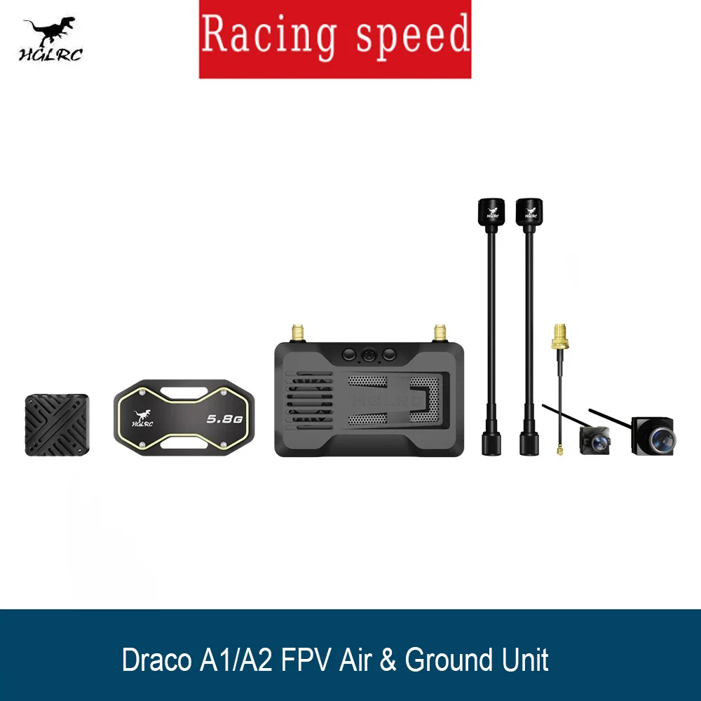 HGLRC Draco A1/A2 1W 5.8G HD FPV System, Air Unit with Ground Unit for RC FPV Racing Freestyle Drone Parts
HGLRC Draco A1/A2 1W 5.8G HD FPV System, Air Unit with Ground Unit for RC FPV Racing Freestyle Drone Parts