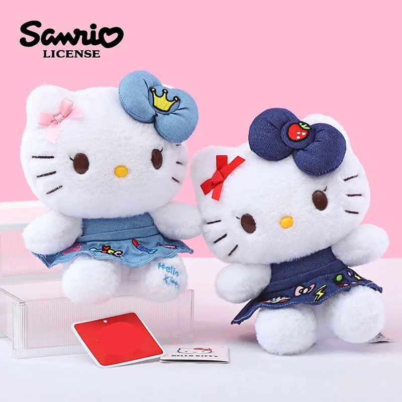 Sanrio Licensed Hello Kitty Denim Dress Plush Doll Cute Soft Stuffed Animal Toy with Embroidery Bow for Girls Kids Birthday Gift
Sanrio Licensed Hello Kitty Denim Dress Plush Doll Cute Soft Stuffed Animal Toy with Embroidery Bow for Girls Kids Birthday Gift