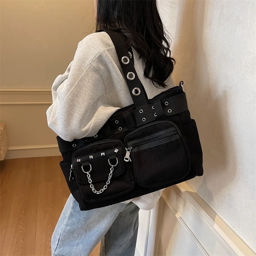 Модная большая вместительная полосатая бархатная повседневная сумка через плечо с заклепками, сумка-тоут, женские сумки через плечо для ленивых поездок
Модная большая вместительная полосатая бархатная повседневная сумка через плечо с заклепками, сумка-тоут, женские сумки через плечо для ленивых поездок