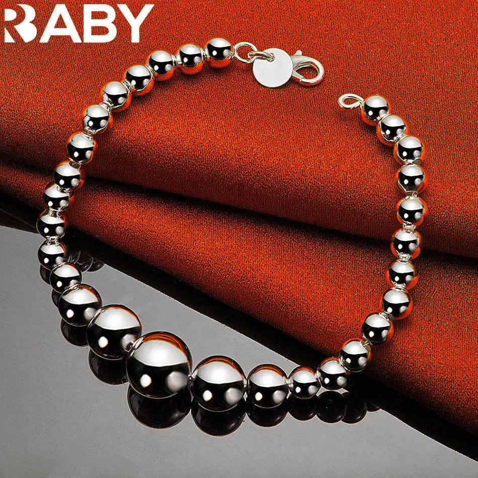URBABY 925 Sterling Silver Round Bead Bracelet For Men's and Women's Fashion Jewelry Boutique Fashion Parties Birthday Gifts
URBABY 925 Sterling Silver Round Bead Bracelet For Men's and Women's Fashion Jewelry Boutique Fashion Parties Birthday Gifts