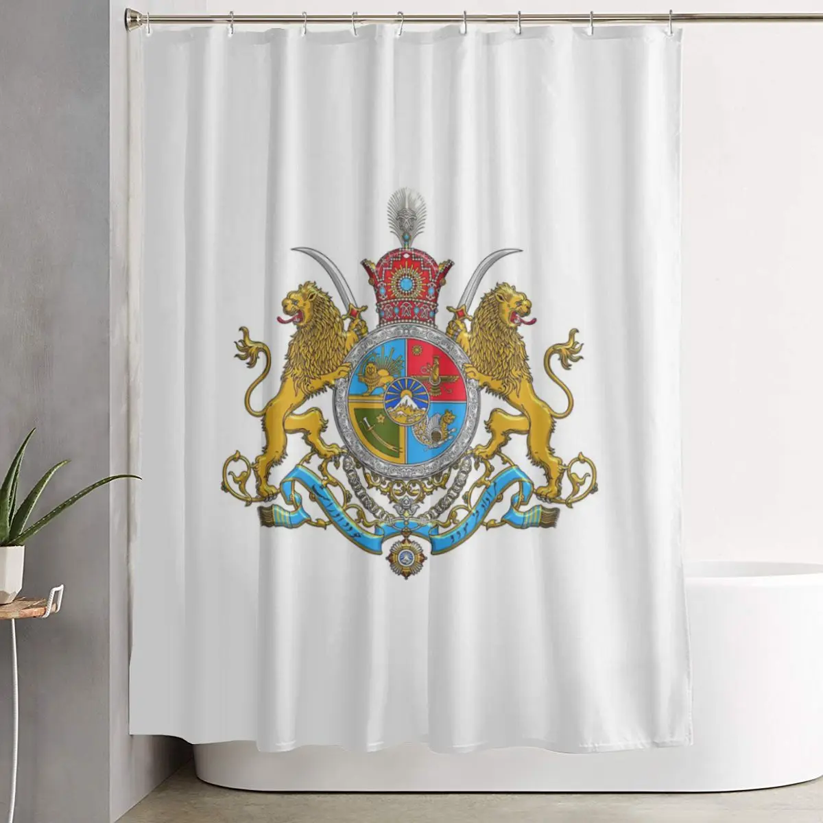 Занавеска для душа с флагом Ирана, эмблемой Персии, солнцем и львом, полиэстеровая, водонепроницаемая, для ванной комнаты, с крючками
Занавеска для душа с флагом Ирана, эмблемой Персии, солнцем и львом, полиэстеровая, водонепроницаемая, для ванной комнаты, с крючками