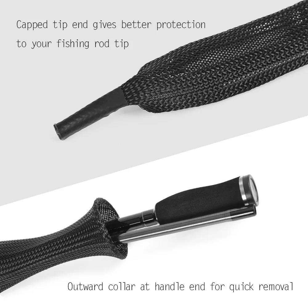 2PCS Portable Braided Mesh Fishing Rod Cover Elastic 170cm Fishing Rod Sock Lightweight Fishing Rod Sleeve Sea Fishing
2PCS Portable Braided Mesh Fishing Rod Cover Elastic 170cm Fishing Rod Sock Lightweight Fishing Rod Sleeve Sea Fishing