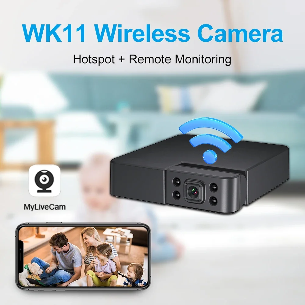 Новая мини-камера Wi-Fi, беспроводная камера 1080P, чистое ИК-видео, ночное видение, обнаружение движения, домашняя камера наблюдения, радионяня
Новая мини-камера Wi-Fi, беспроводная камера 1080P, чистое ИК-видео, ночное видение, обнаружение движения, домашняя камера наблюдения, радионяня