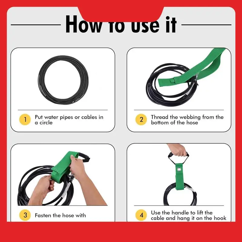 Extension Cord Strap With Handle 4 Pack Straps, Holder, Organizer, Storage, Keeper, Hook For Cord
Extension Cord Strap With Handle 4 Pack Straps, Holder, Organizer, Storage, Keeper, Hook For Cord