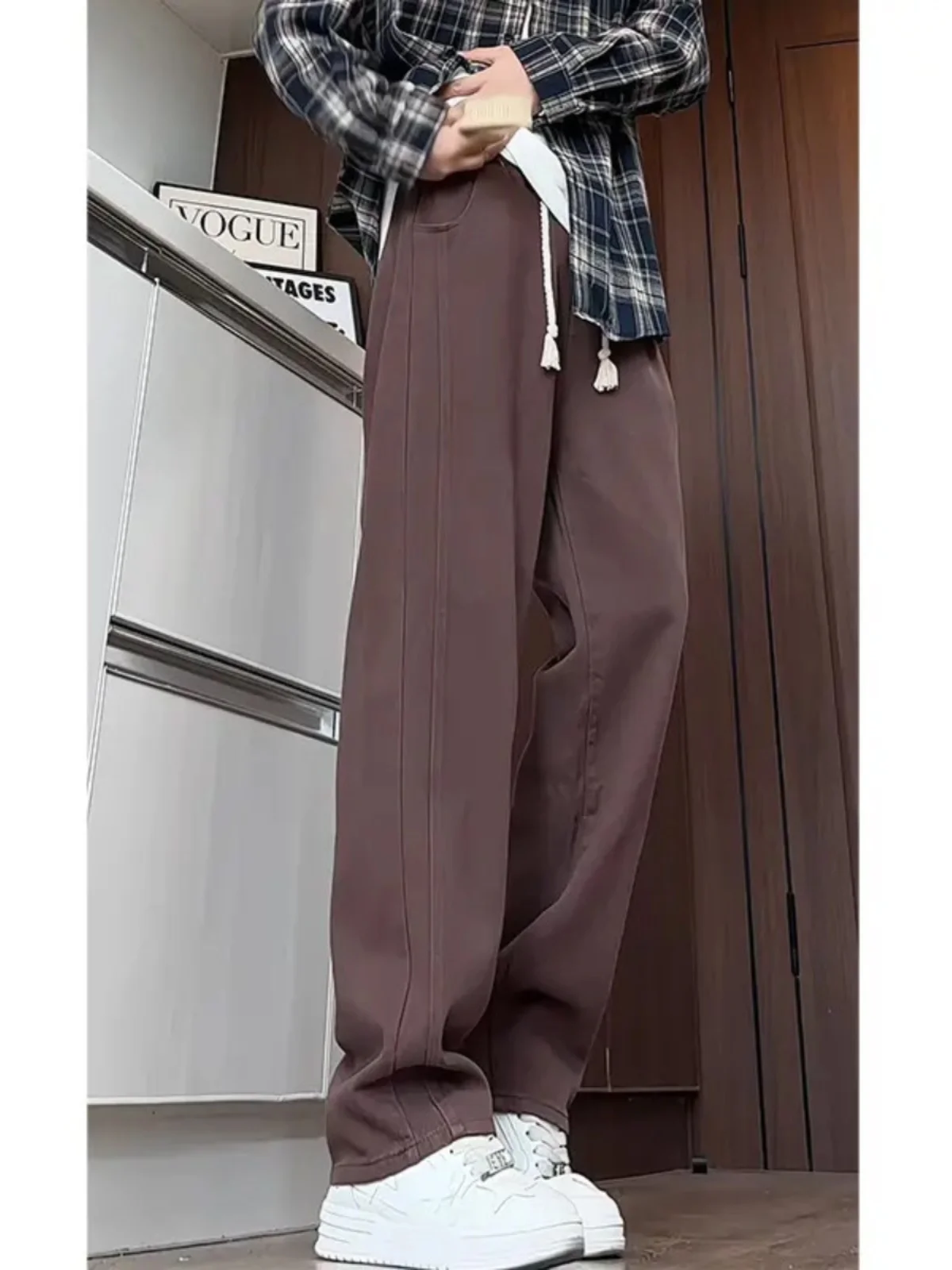 Waed Pure Cotton Elastic Waist Men's Jeans Coffee Color American Retro Straight Casual Long Pants Youth Trend Resistant Wear
Waed Pure Cotton Elastic Waist Men's Jeans Coffee Color American Retro Straight Casual Long Pants Youth Trend Resistant Wear