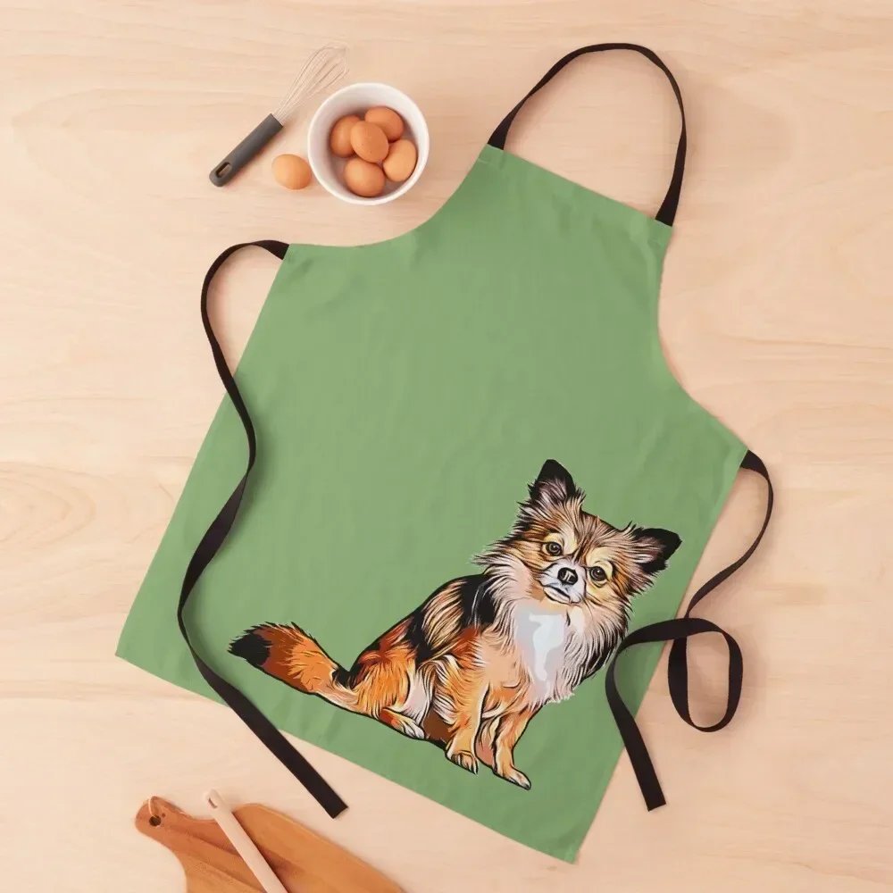 Chihuahua long coat tri-color Apron painting cook wear Utensils For Kitchen Household Items Apron
Chihuahua long coat tri-color Apron painting cook wear Utensils For Kitchen Household Items Apron
