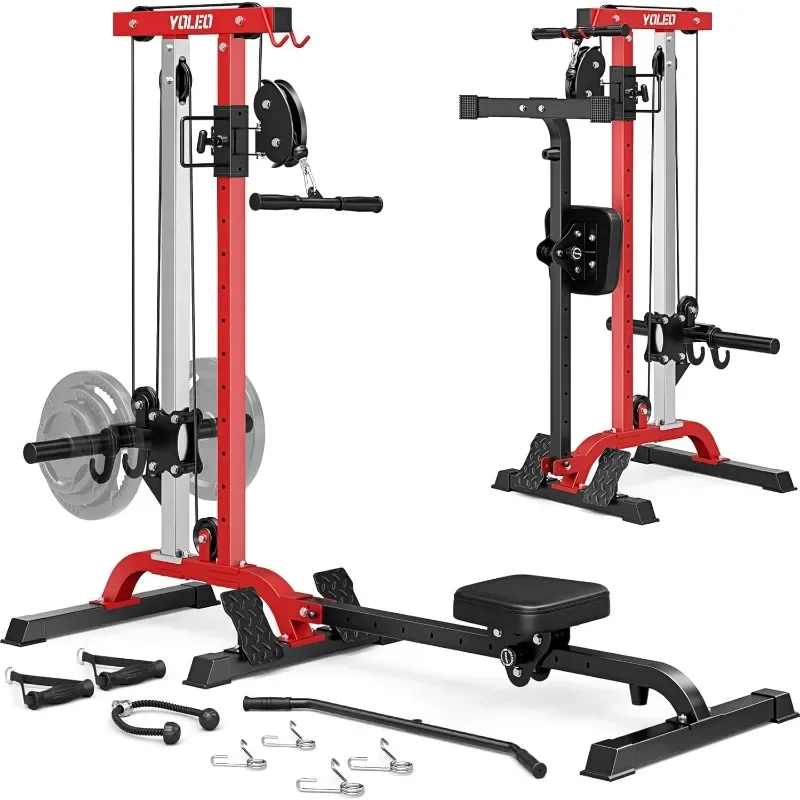 YOLEO Smooth Pulley System Power Cage, Adjustable Cable Crossover Power Rack, Multi-Functional Cable Machine for Home Gym
YOLEO Smooth Pulley System Power Cage, Adjustable Cable Crossover Power Rack, Multi-Functional Cable Machine for Home Gym