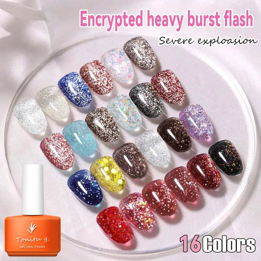 Glitter Sequins Pink Yellow Gel Nail Polish Semi-permanent Gel Varnish Soak Off Uv Nails Glossy For Manicure Base Coat Nail Art
Glitter Sequins Pink Yellow Gel Nail Polish Semi-permanent Gel Varnish Soak Off Uv Nails Glossy For Manicure Base Coat Nail Art
