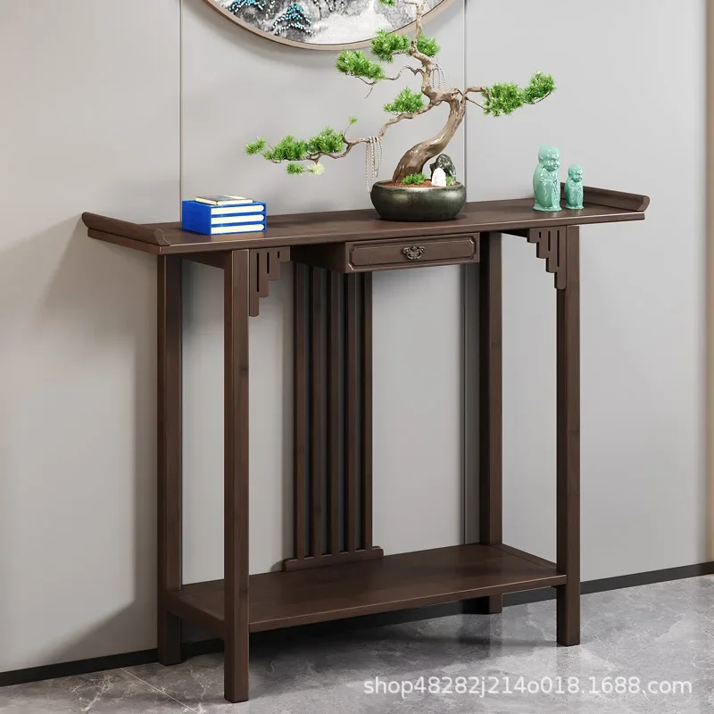 Chinese-style Offering Table For The God Of Wealth, Bamboo And Solid Wood Entrance Cabinet, Modern Living Room Buddhist Nich
Chinese-style Offering Table For The God Of Wealth, Bamboo And Solid Wood Entrance Cabinet, Modern Living Room Buddhist Nich