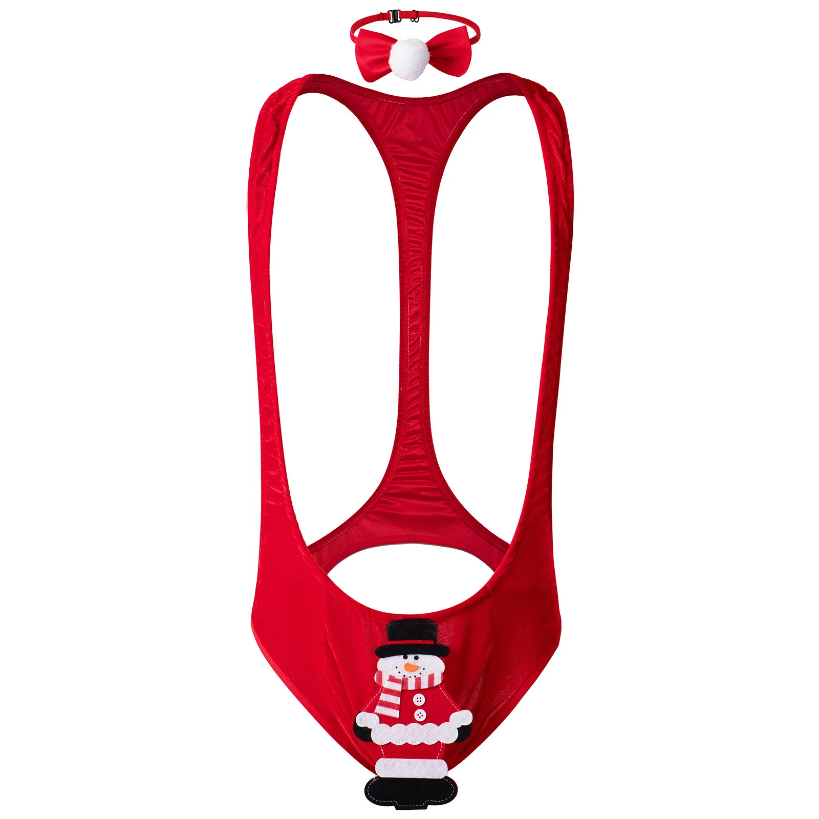 Sexy Costumes Men's Sexy Underwear Christmas Jumpsuit Snowman Pattern Back Hollow Design Mesh Floral Lingerie for Women
Sexy Costumes Men's Sexy Underwear Christmas Jumpsuit Snowman Pattern Back Hollow Design Mesh Floral Lingerie for Women