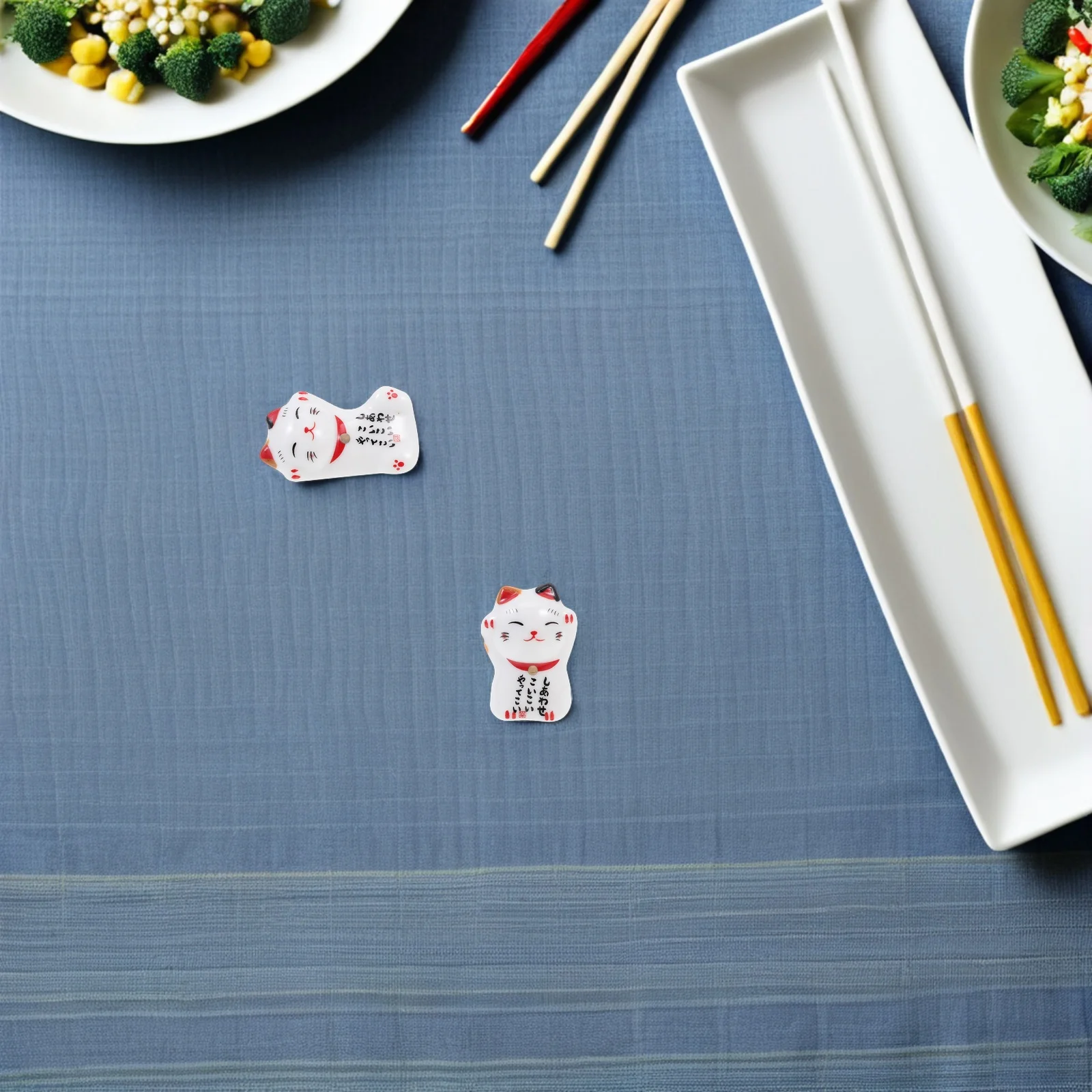 10Pcs Ceramic Chopstick Rest Rack Set Light Blue Kawaii Cat Shape Utensil Spoon Rest Reusable Dinner Accessory for Home
10Pcs Ceramic Chopstick Rest Rack Set Light Blue Kawaii Cat Shape Utensil Spoon Rest Reusable Dinner Accessory for Home