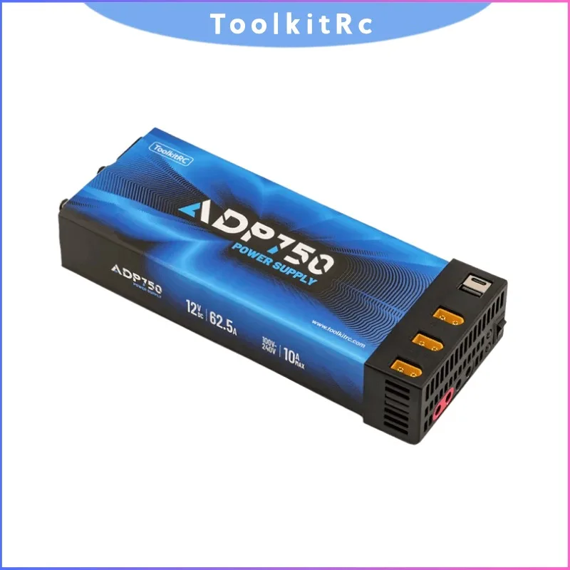 ToolkitRC ADP750 750W AC-DC Power Supply, 100-240V Input with XT60/XT90 Output, 30A 12V for High Power LiPo Battery Charger, PSU
ToolkitRC ADP750 750W AC-DC Power Supply, 100-240V Input with XT60/XT90 Output, 30A 12V for High Power LiPo Battery Charger, PSU