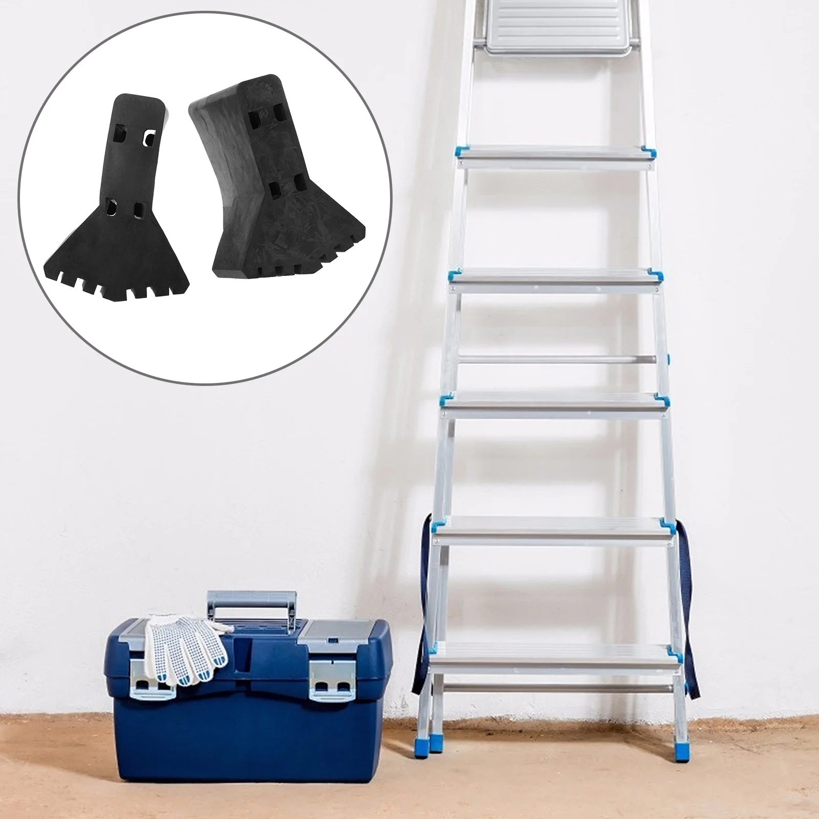2Pcs Folding Ladder Feet Covers Non-Slip Durable Foot Protectors Protect Hardwood Floor Carpet Ladder Feet Protector 
2Pcs Folding Ladder Feet Covers Non-Slip Durable Foot Protectors Protect Hardwood Floor Carpet Ladder Feet Protector