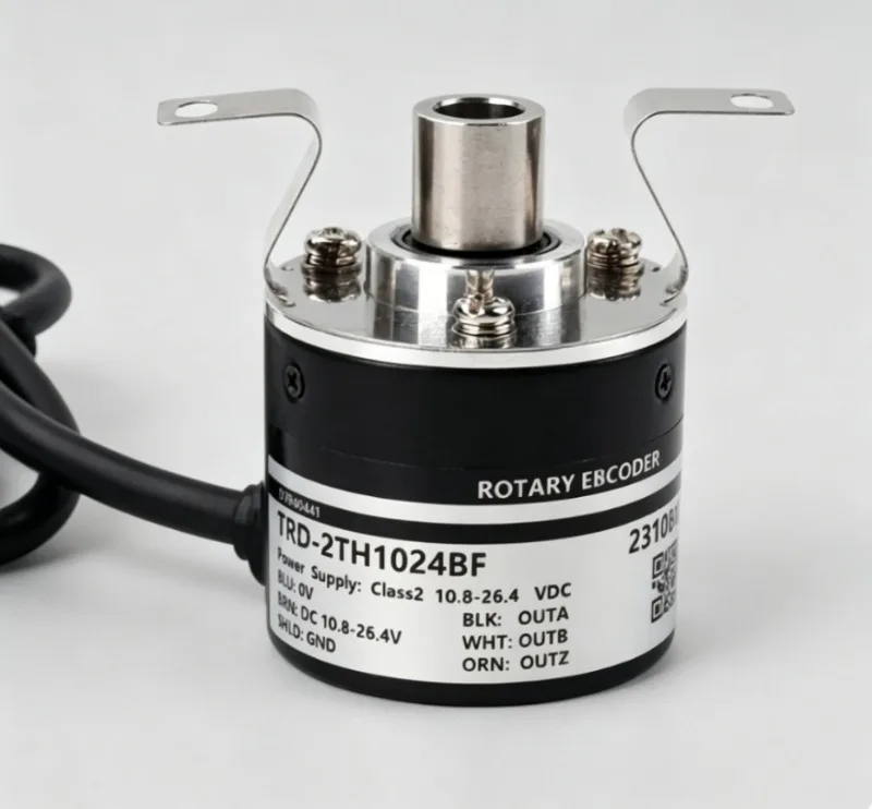 TRD-2TH 8mm Half Hollow Shaft Incremental Rotary Encoder: 100-2500PPR, Magnetic, TRD-2TH-1000BF/1024BF
TRD-2TH 8mm Half Hollow Shaft Incremental Rotary Encoder: 100-2500PPR, Magnetic, TRD-2TH-1000BF/1024BF